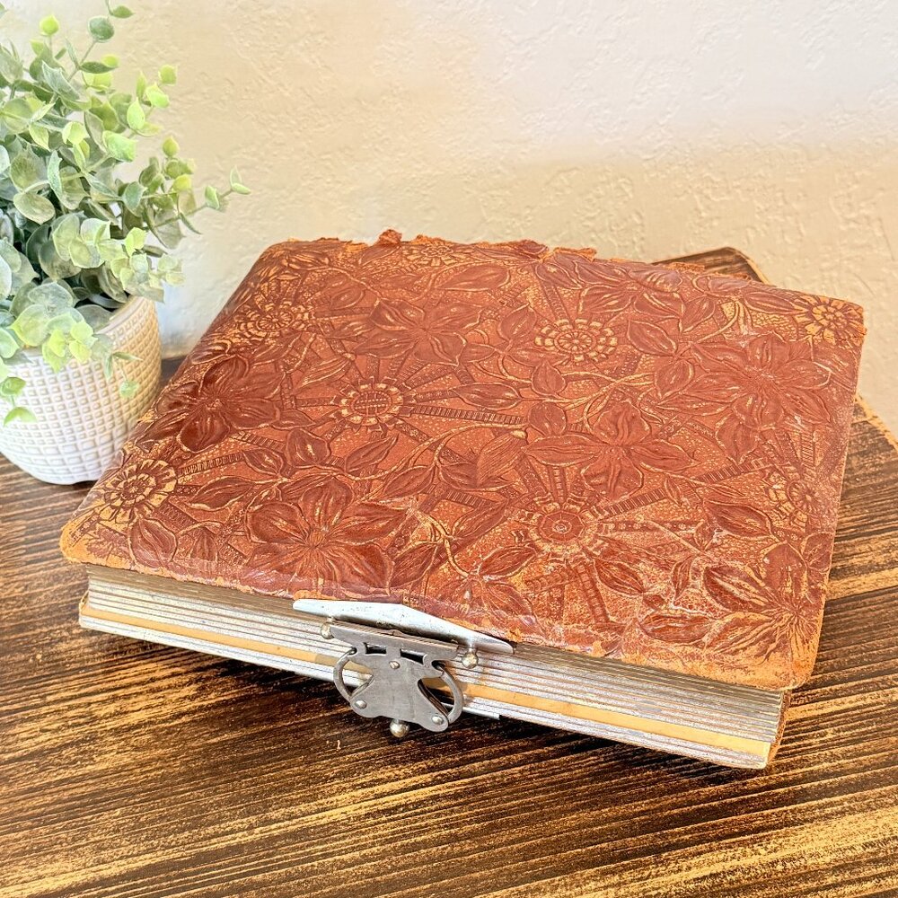 142-Year-Old Victorian Leather Photo Album